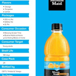 Minute Maid Fruit Cooler Orange Juice 355ml (24-Pack)